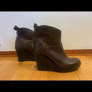 Rebels Footwear leather wedge boots. Worn once.
